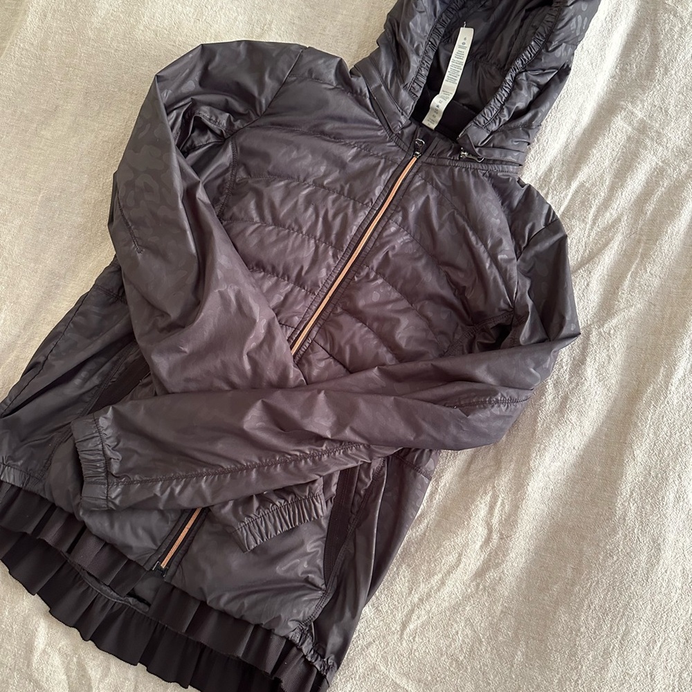 Women's LuluLemon Hooded Jacket with Ruffle Trim